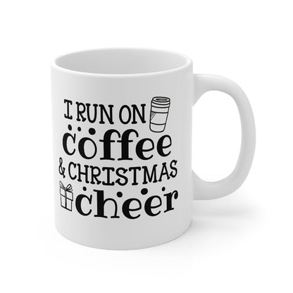11oz Coffee and Christmas Cheer Mug-Mug-Get Me Bedazzled