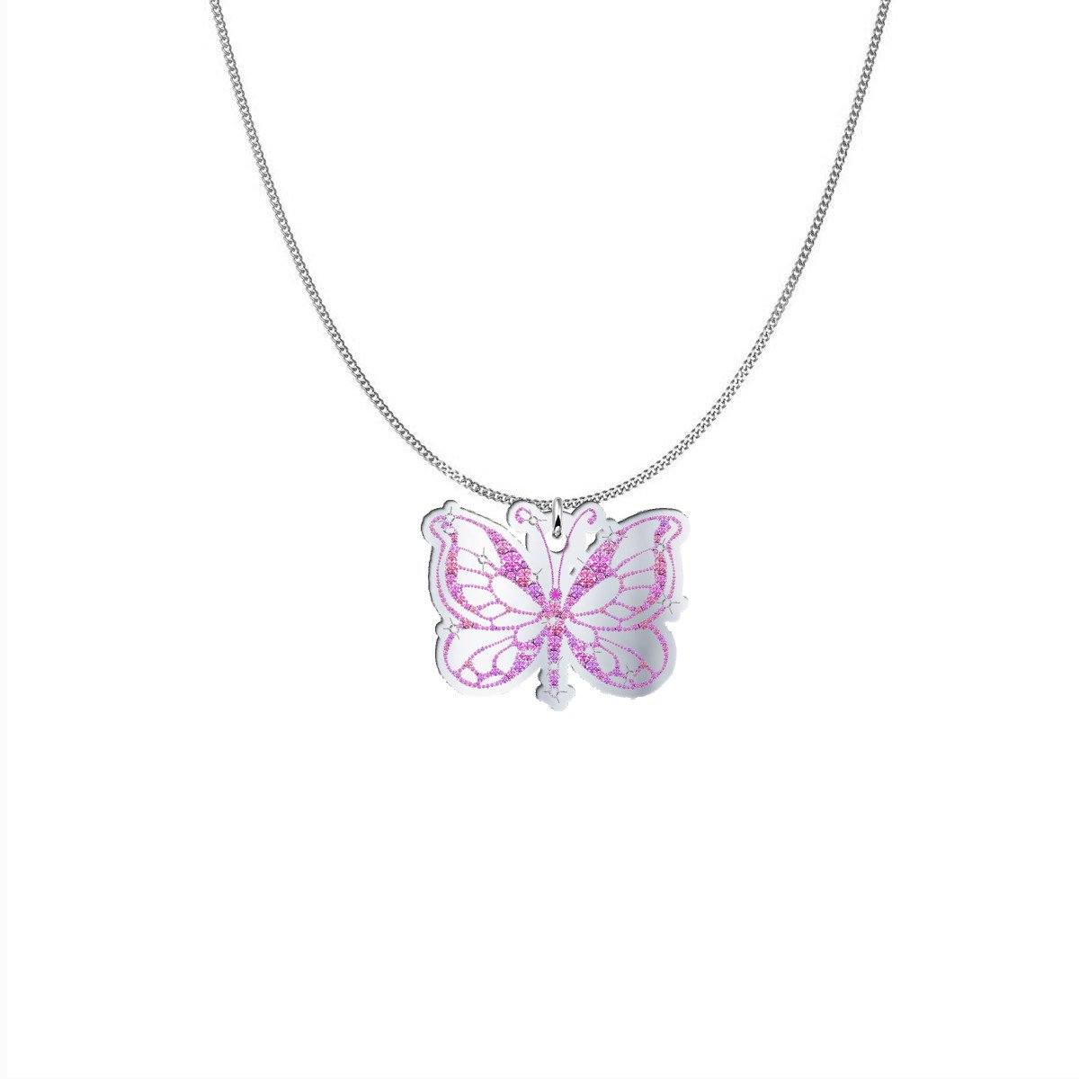 Butterfly Logo Pendant with Necklace-pendant-Get Me Bedazzled