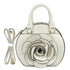 White Rose Rounded Handbag