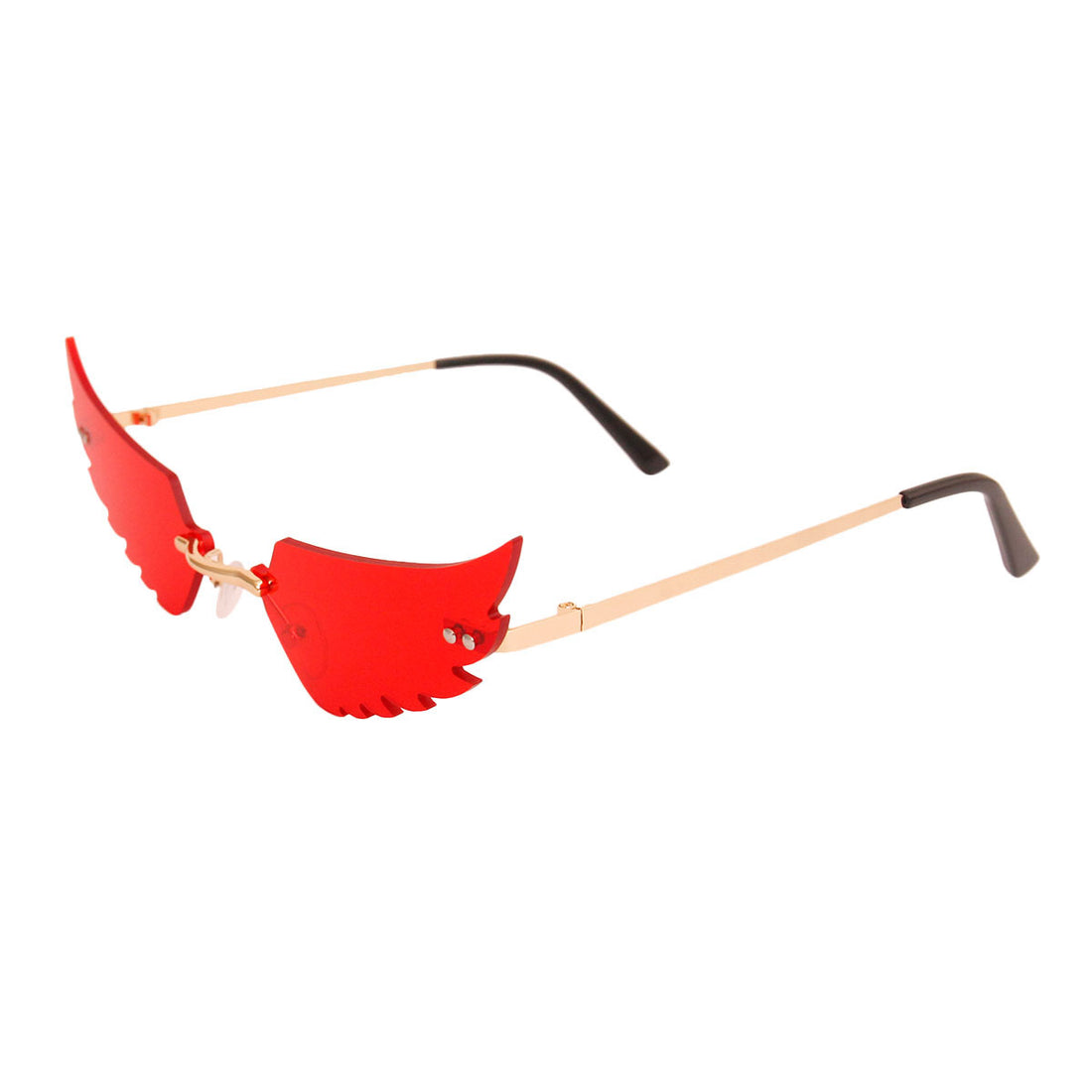 Red Wings in Flight Sunglasses