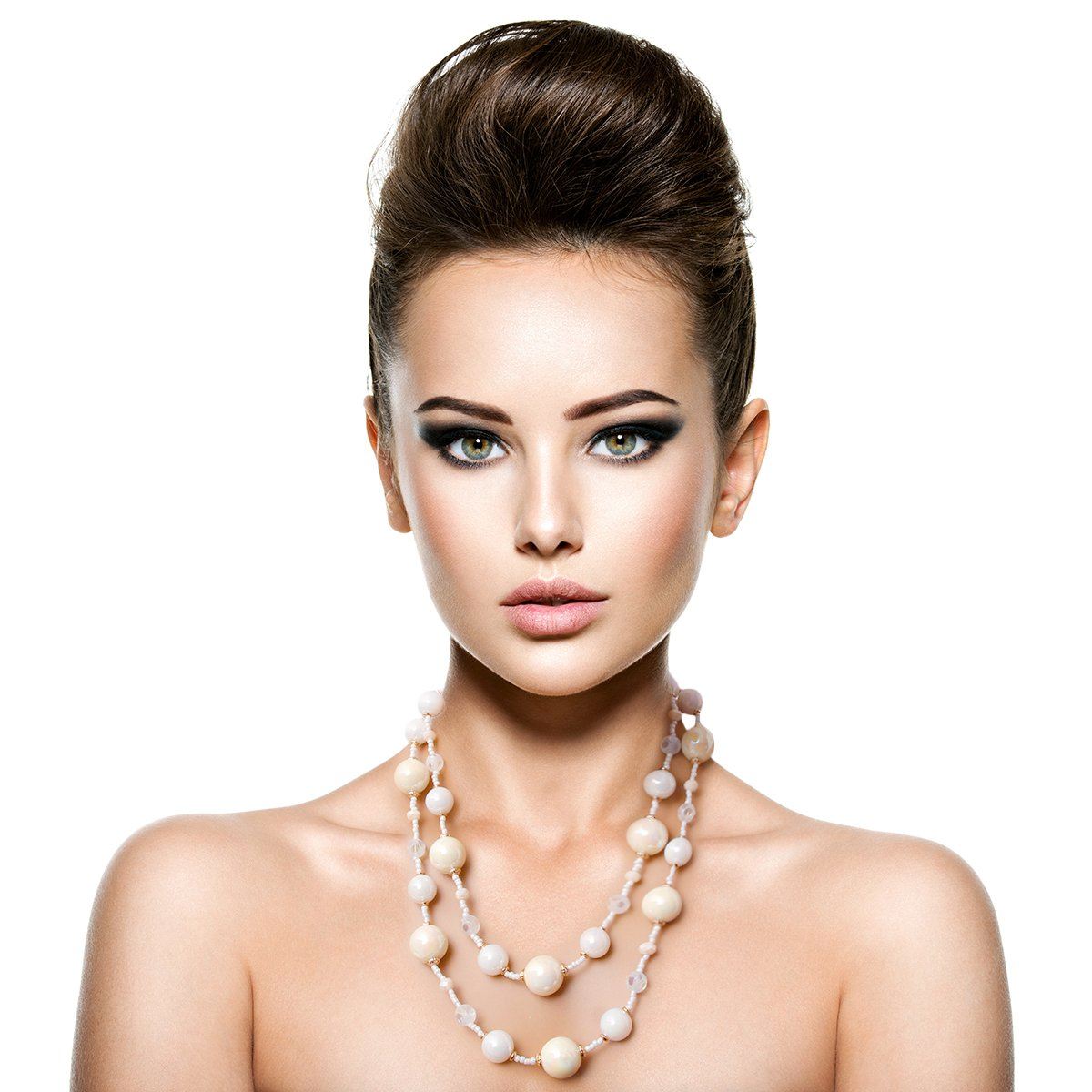 Ivory Pearl Necklace Set