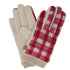 Fuchsia Plaid Smart Touch Gloves