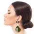 Olive Abalone Teardrop Earrings