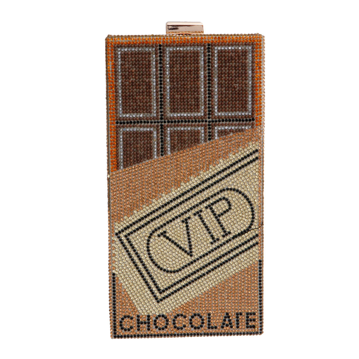 Bling Gold VIP Chocolate Bar Clutch