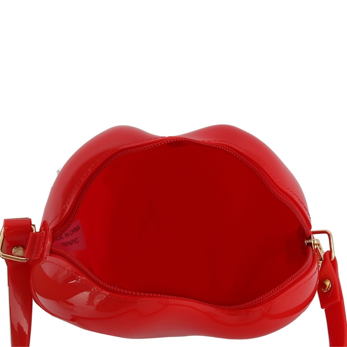 Red Heart Jelly Crossbody Bag