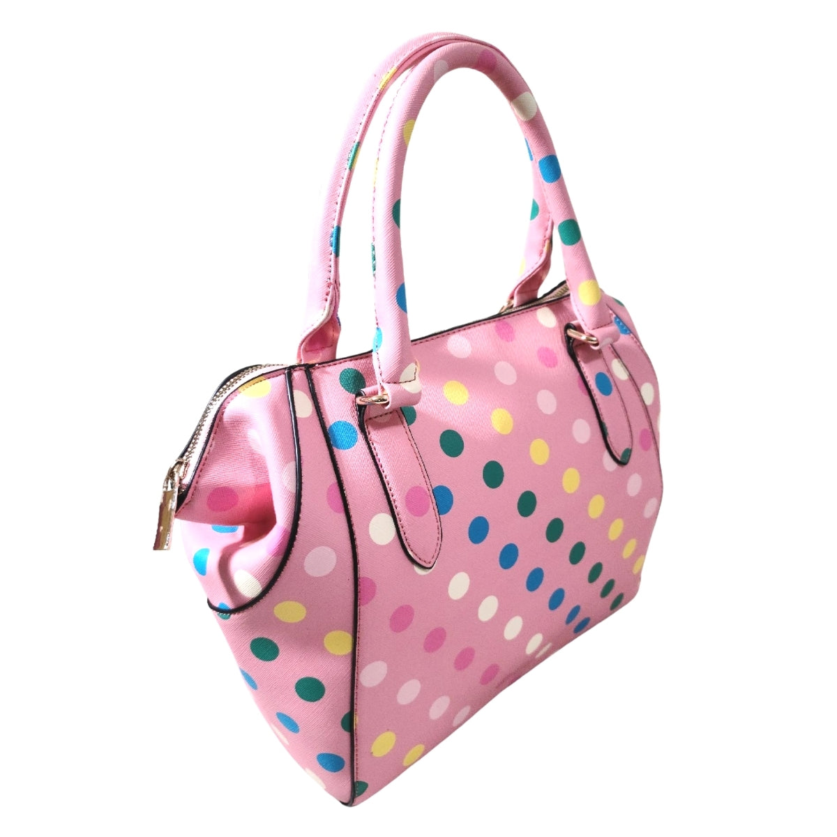 Blush Polka Dot Handbag Set