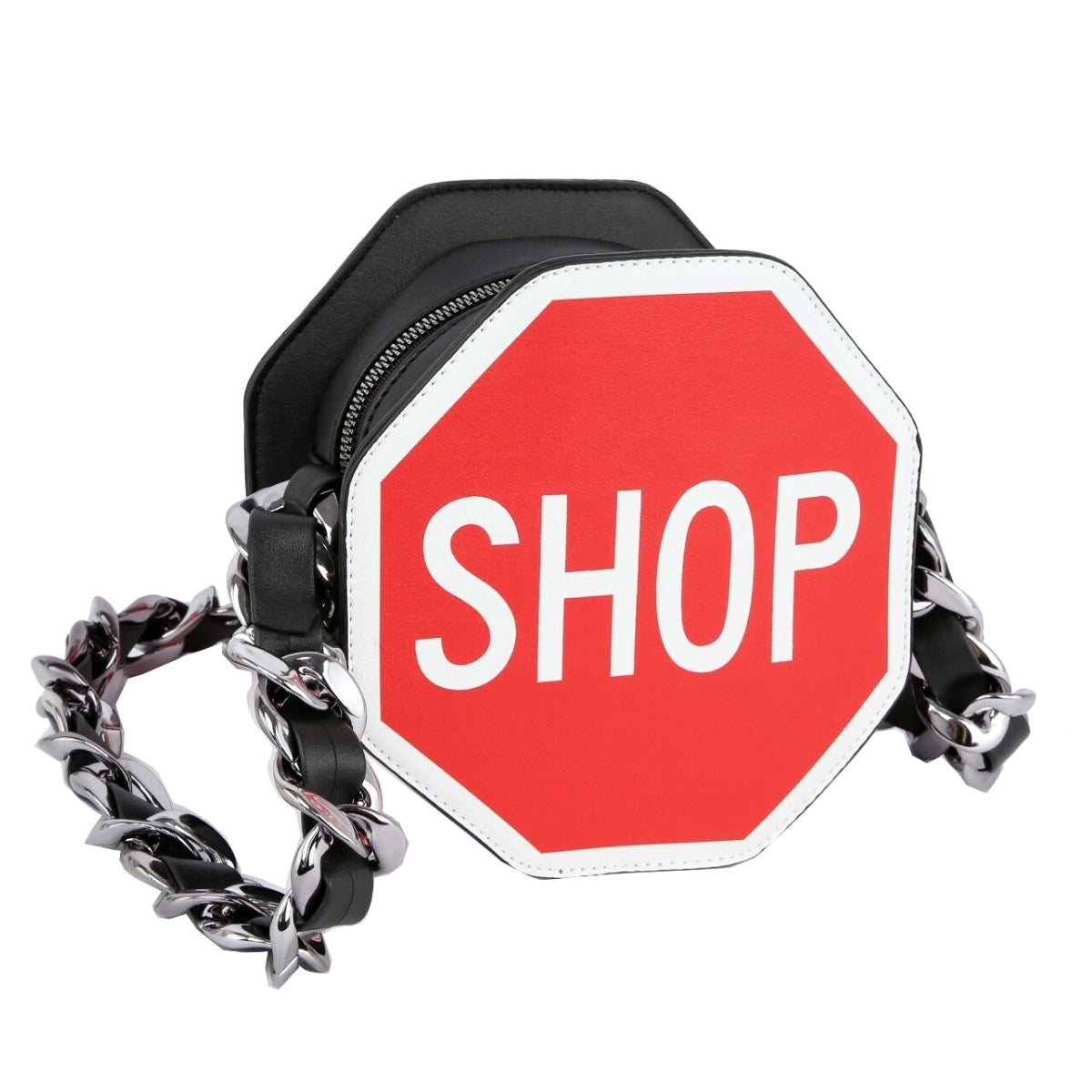 Black Trim Shop Sign Crossbody Bag