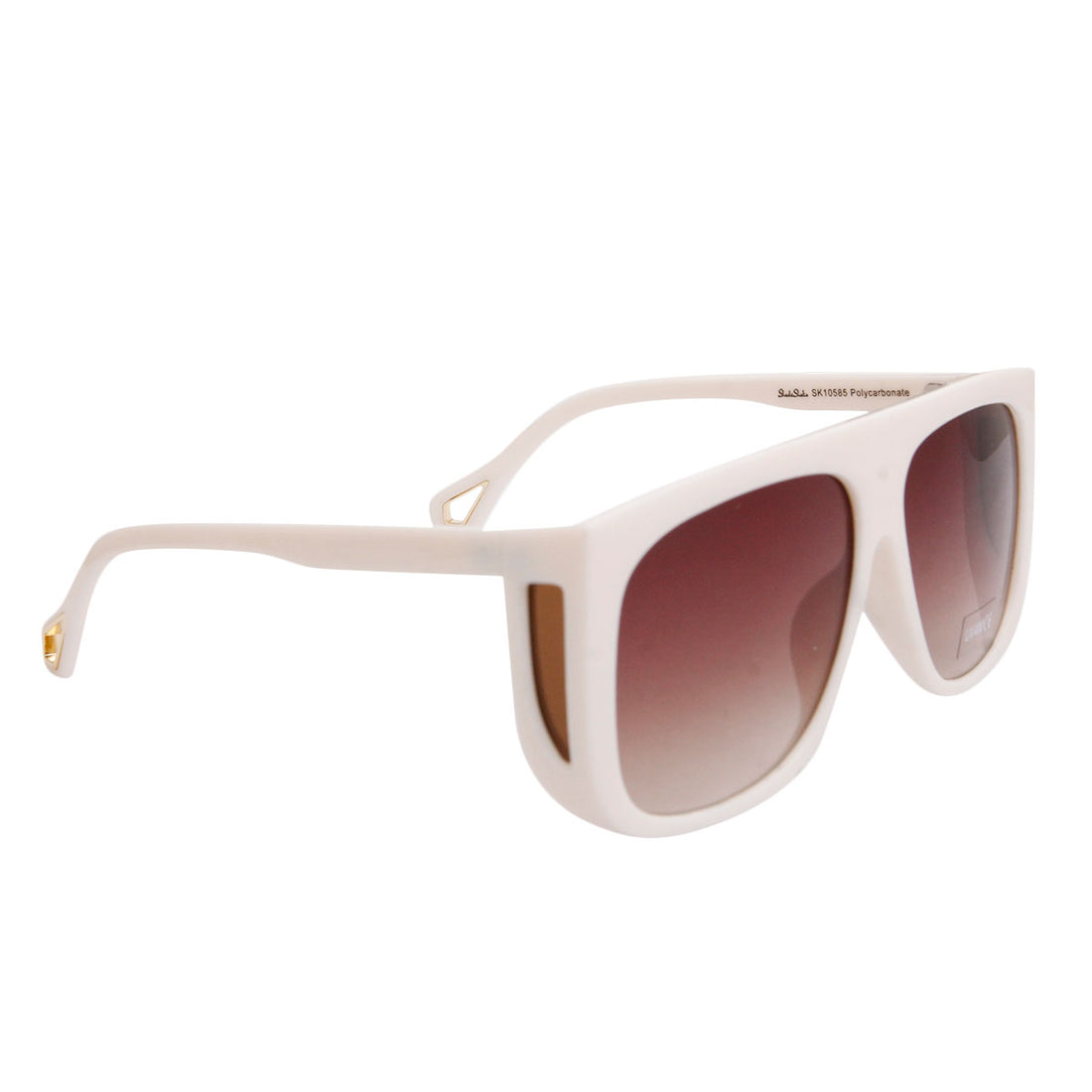 Cream Side Shield Sunglasses