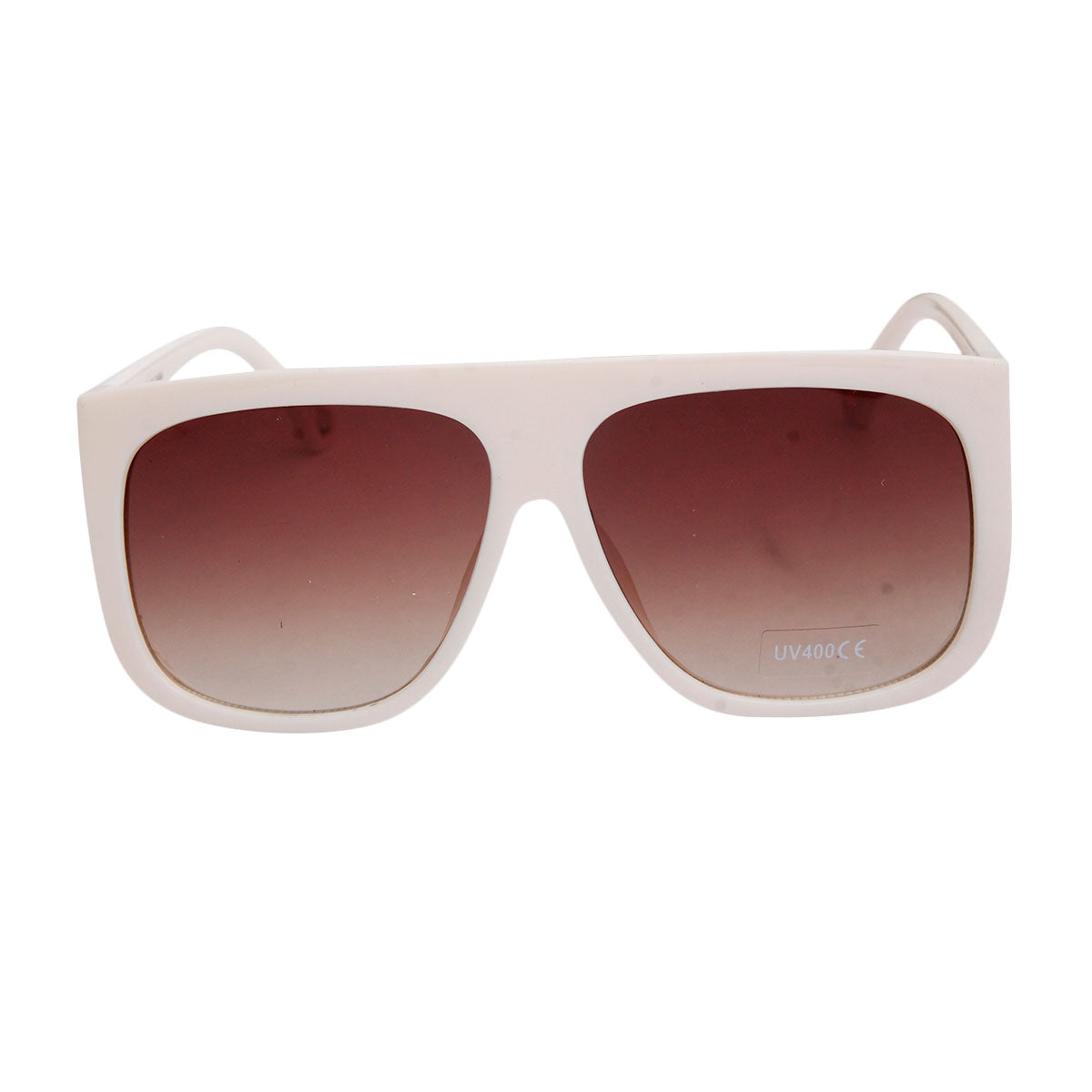 Cream Side Shield Sunglasses
