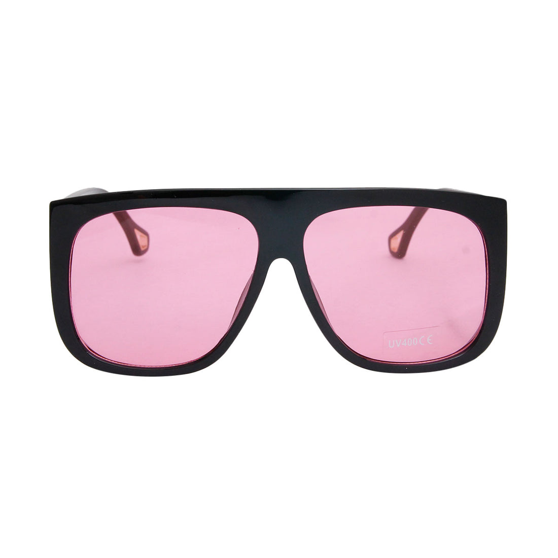 Pink Lens Side Shield Sunglasses