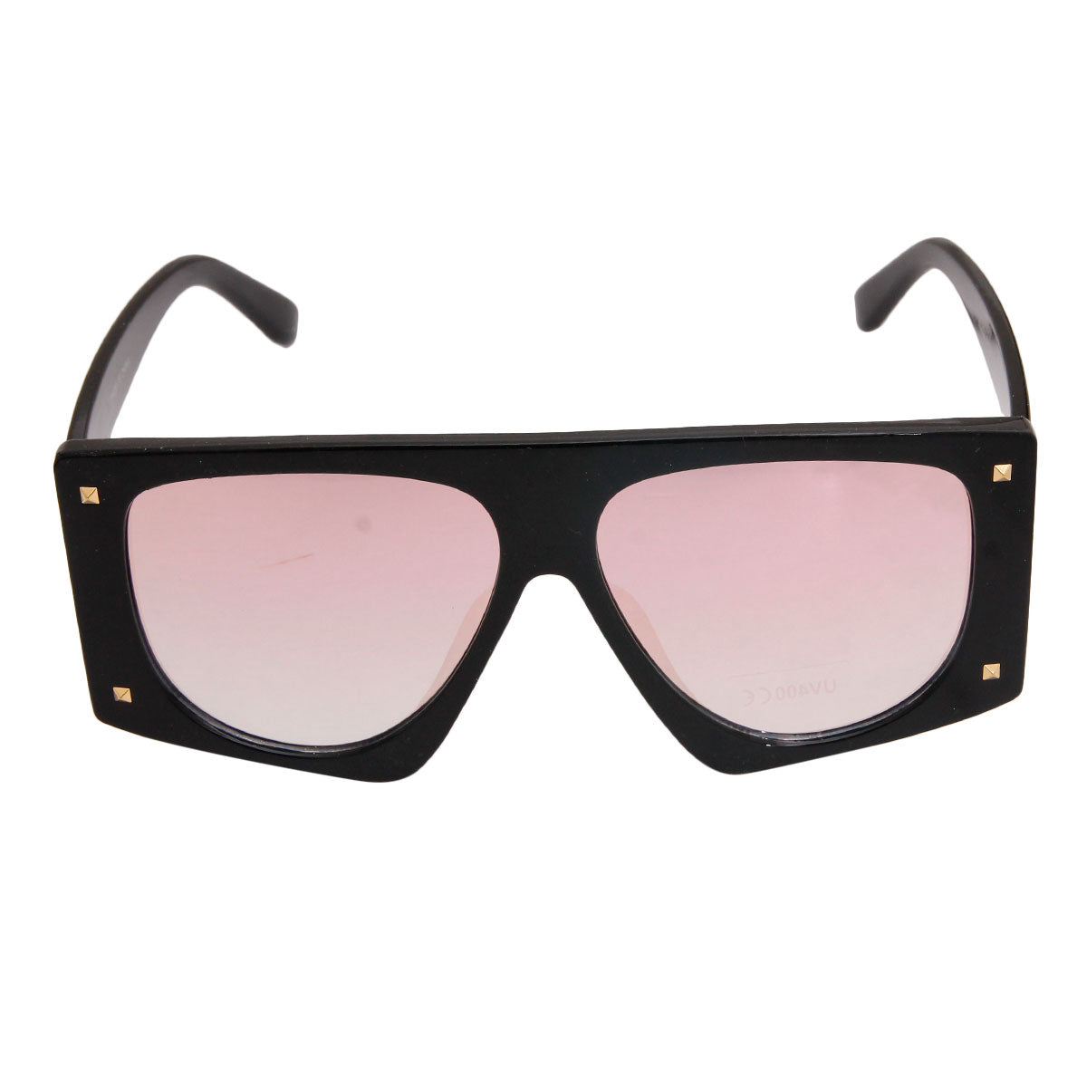 Pink Square Stud Sunglasses