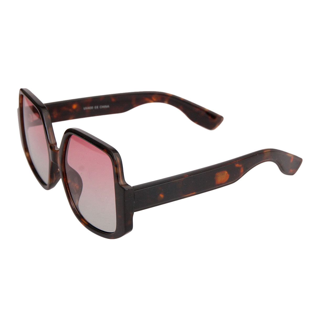 Retro Tortoiseshell Square Celine Style Sunglasses