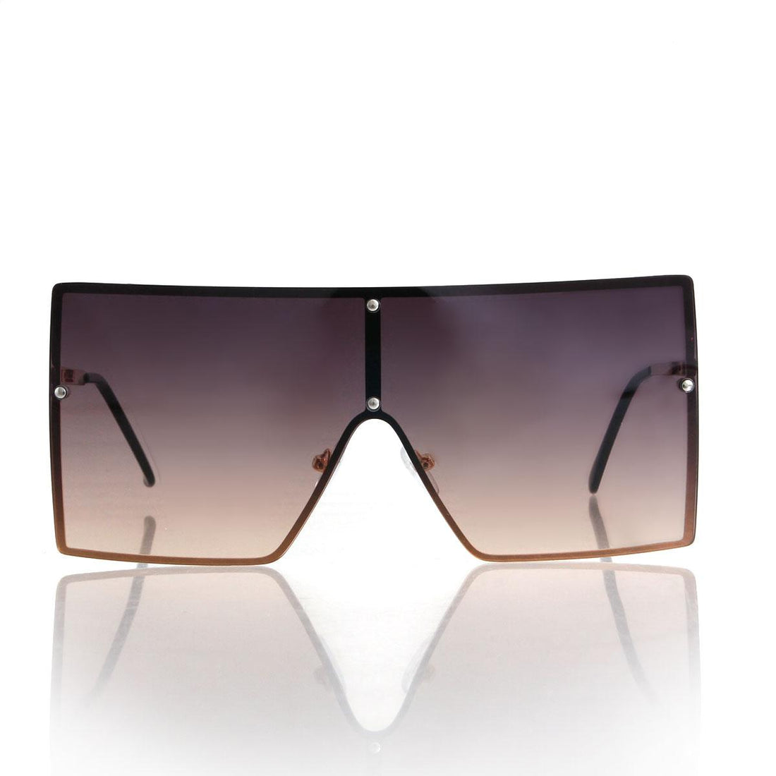 Gray Square One Lens Sunglasses