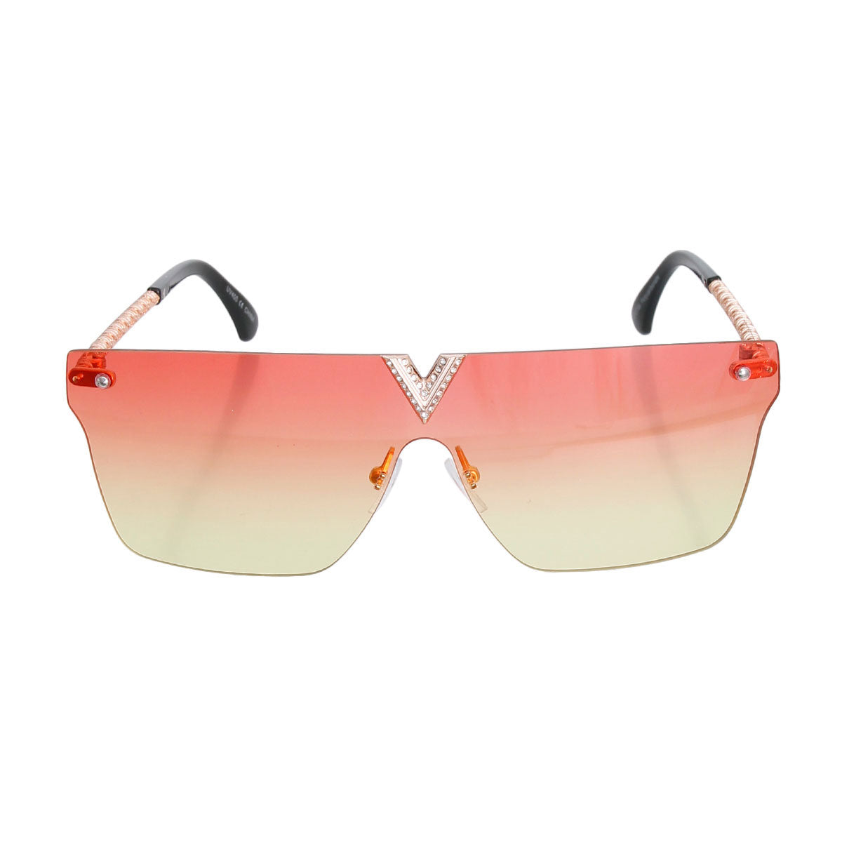 Orange to Yellow Gradient V Sunglasses