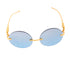 Round Blue Tiger Sunglasses
