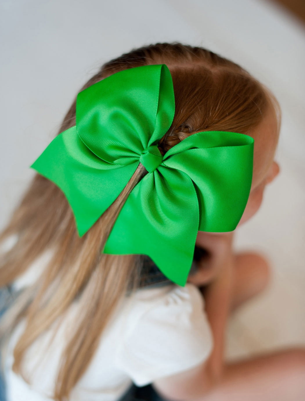 Green Hair Bow