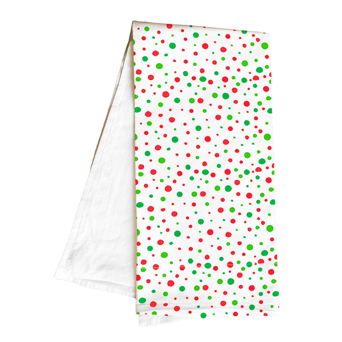 Red & Green Dot Hand Towel