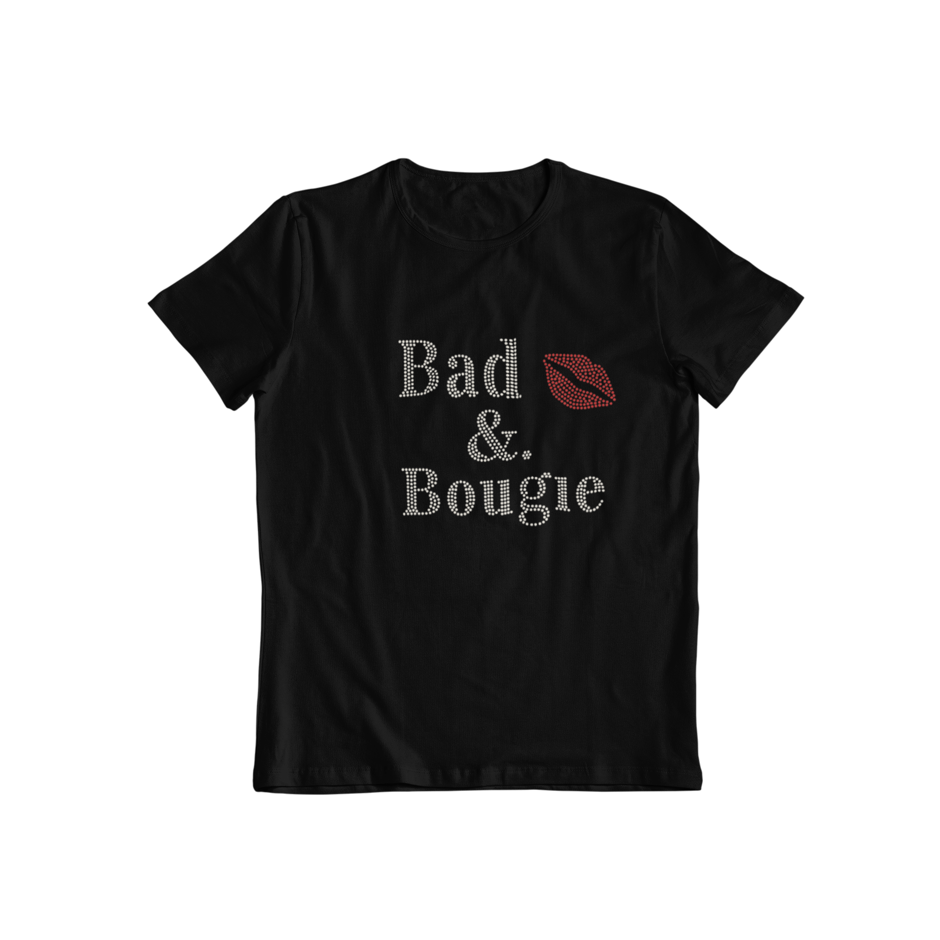 Bad & Bougie Rhinestone T-Shirt-Get Me Bedazzled