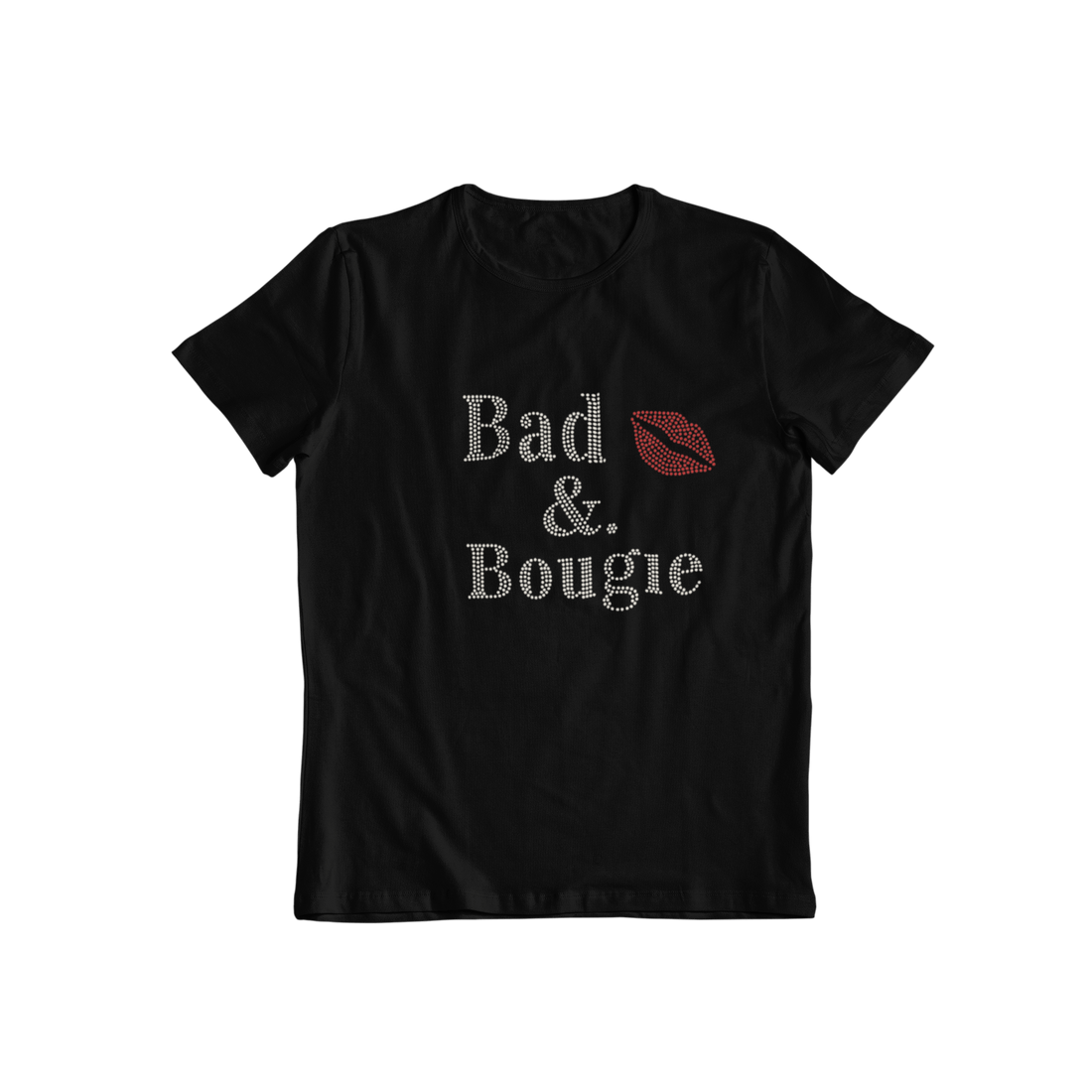 Bad &amp; Bougie Rhinestone T-Shirt-Get Me Bedazzled