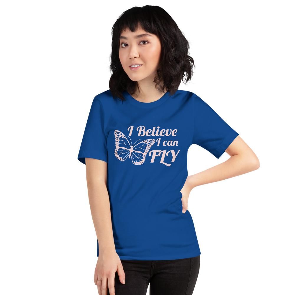 I Believe I Can Fly Short-Sleeve T-Shirt-Get Me Bedazzled