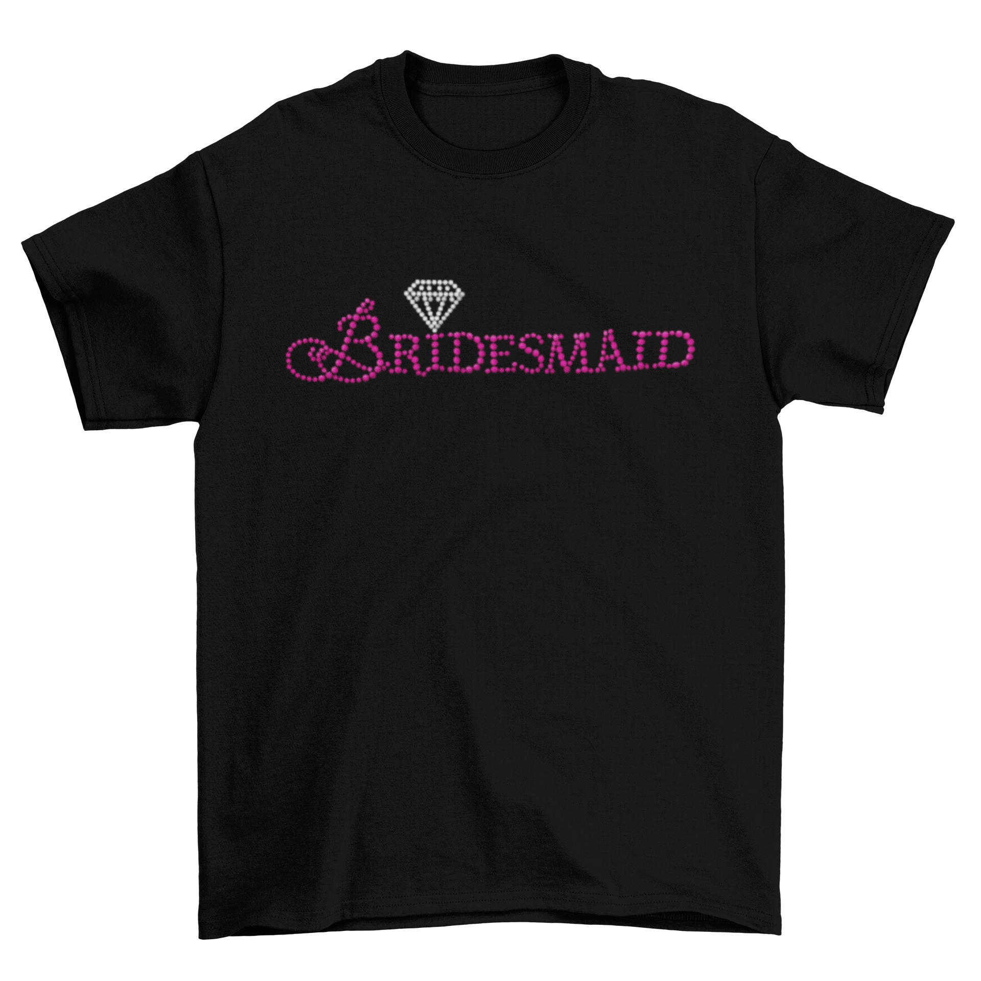 Bridesmaid Rhinestone T-Shirt-T-Shirt-Get Me Bedazzled