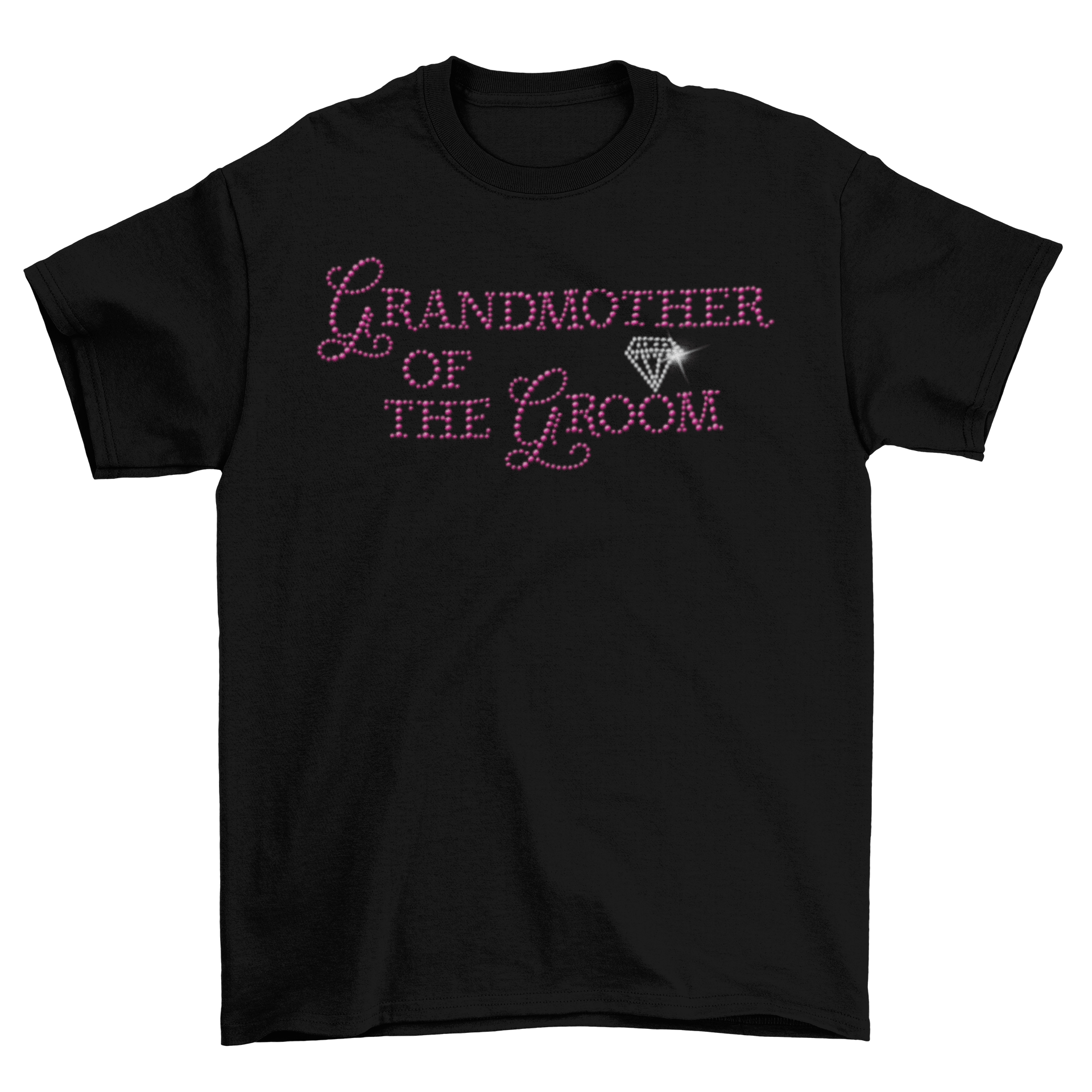 Grandmother of the Groom Rhinestone T-Shirt-T-Shirt-Get Me Bedazzled