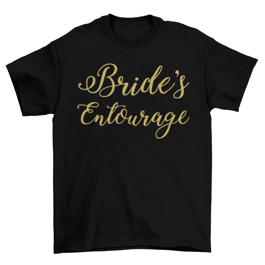 Brides Entourage Glitter Vinyl T-Shirt-T-Shirt-Get Me Bedazzled