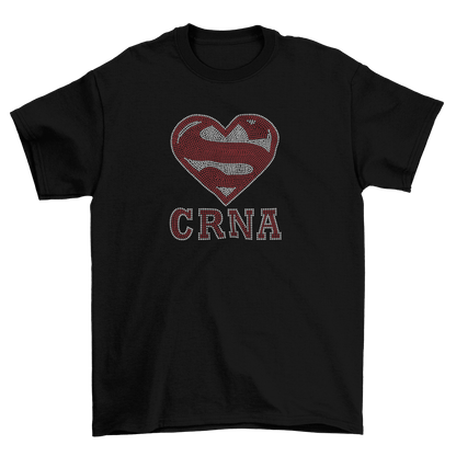 Super CRNA Rhinestone T-Shirt-T-Shirt-Get Me Bedazzled