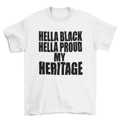 HELLA BLACK HELLA PROUD VINYL SHIRT-T-Shirt-Get Me Bedazzled