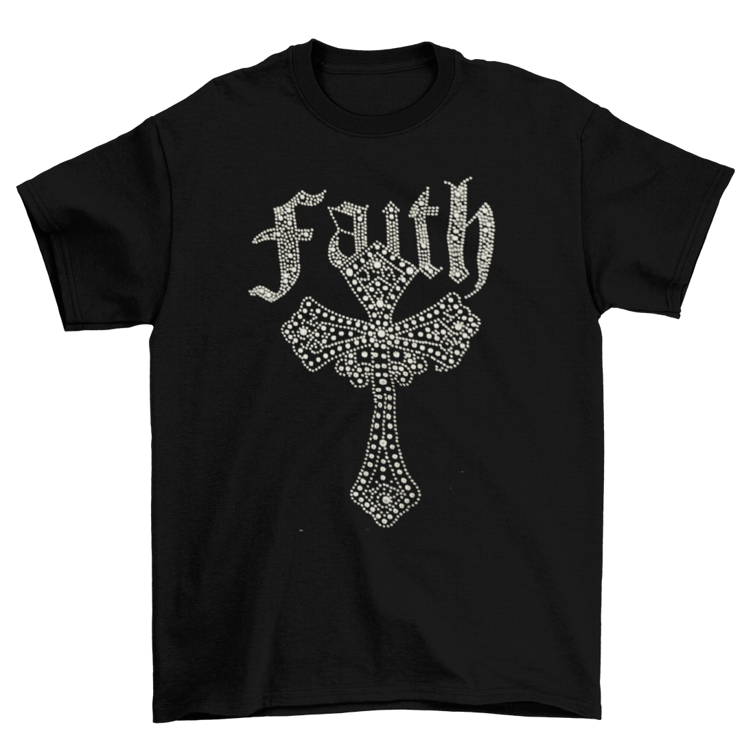 Faith Rhinestone T-Shirt-T-Shirt-Get Me Bedazzled