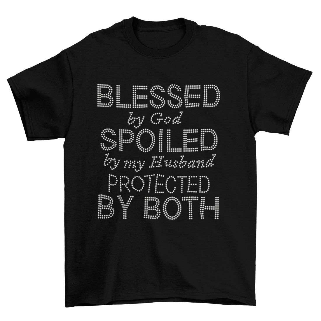 Blessed By God Rhinestone T-Shirt-Get Me Bedazzled