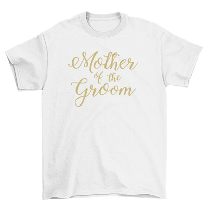 Mother of the Groom Glitter Vinyl T-Shirt-T-Shirt-Get Me Bedazzled