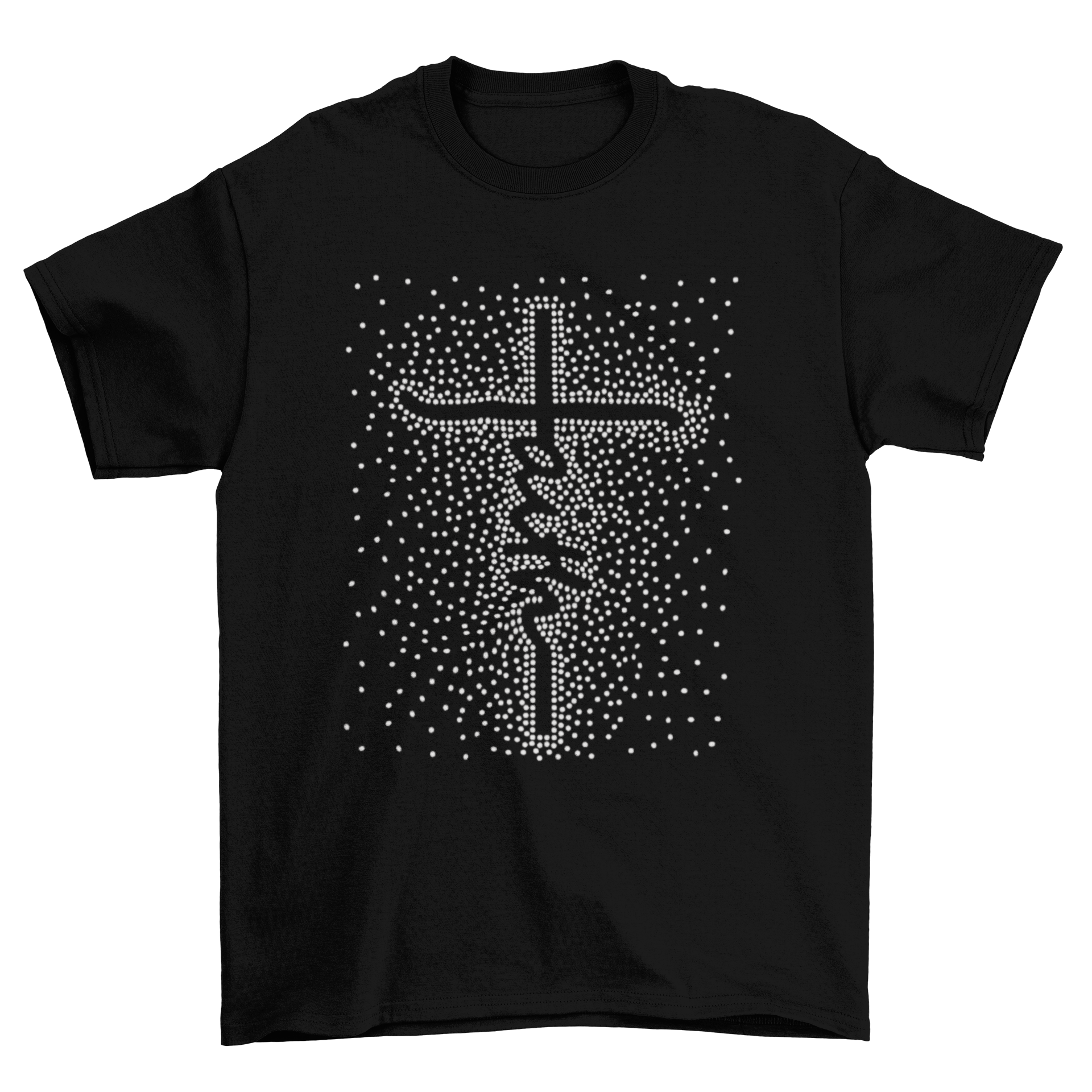 Faith Spray Religious Rhinestone T-Shirt-Get Me Bedazzled