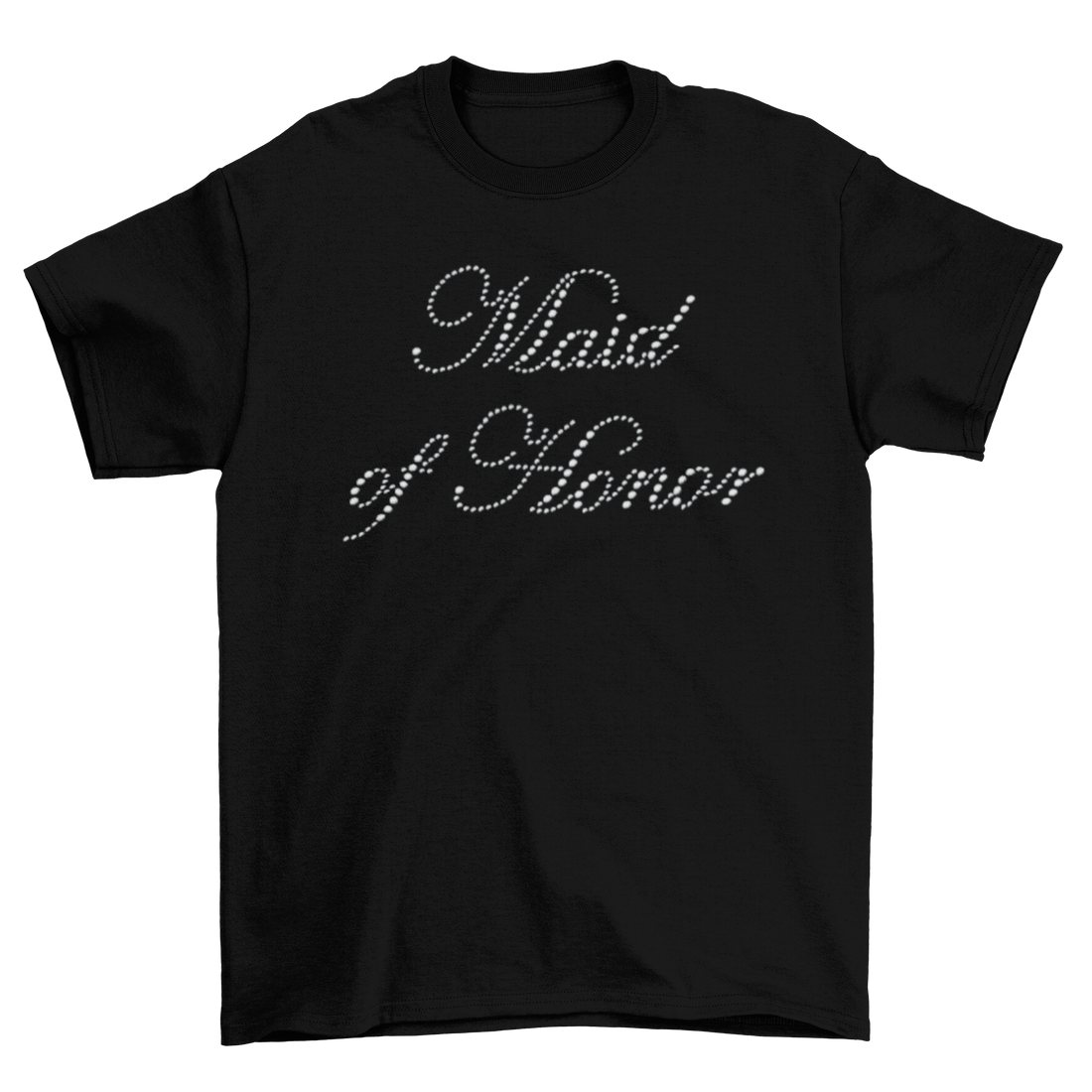 Maid of Honor Rhinestone T-Shirt-T-Shirt-Get Me Bedazzled