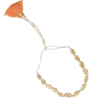 Gold Cowrie Shell Versatile Necklace