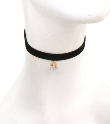 Suede Choker with Stone