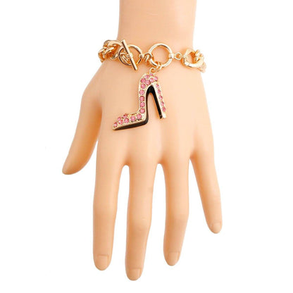 Bling Boutique High Heel Pink Bracelet