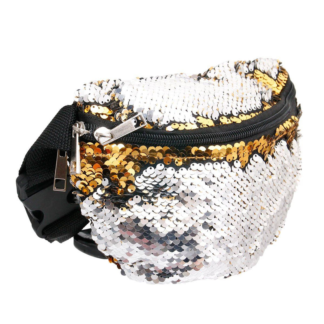 Gold and Silver Sequin Fanny Pack