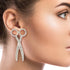 Rhinestone Scissor Earrings