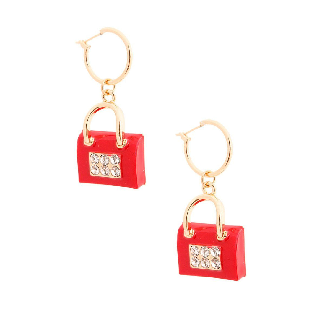 Red Boutique Handbag Hoops