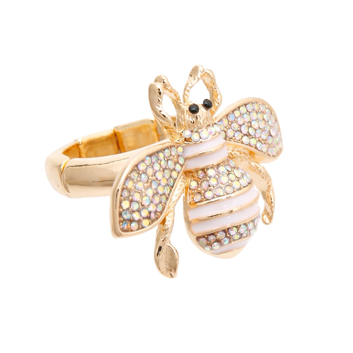 Designer Style Aurora Borealis Bee Ring