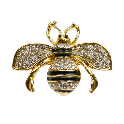 Designer Style Rhinestone Bee Stretch Ring