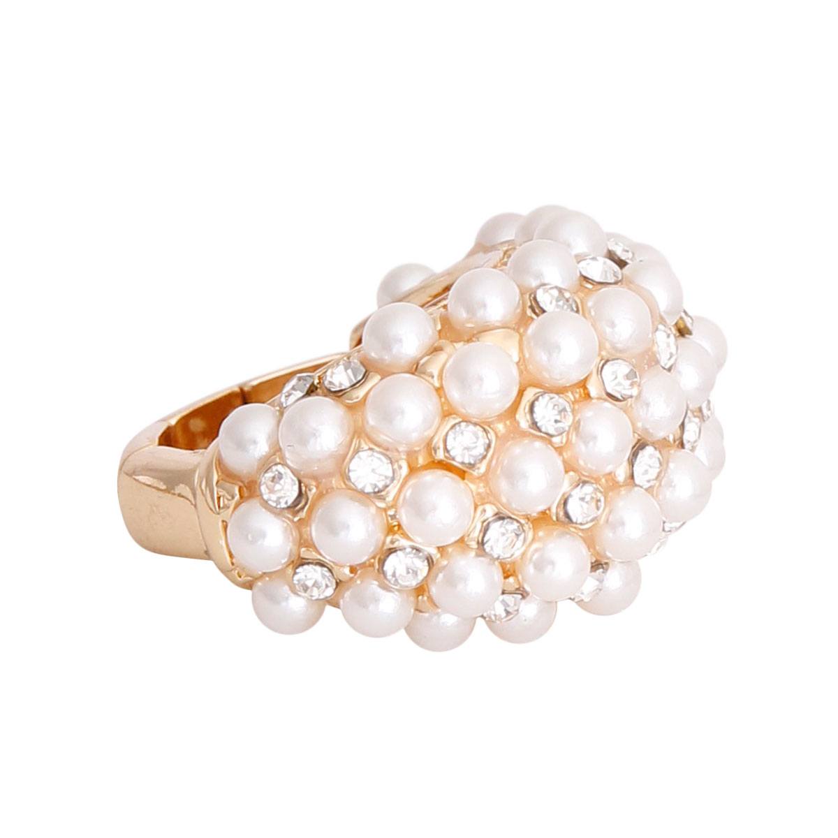 Dome Cream Pearl Ring