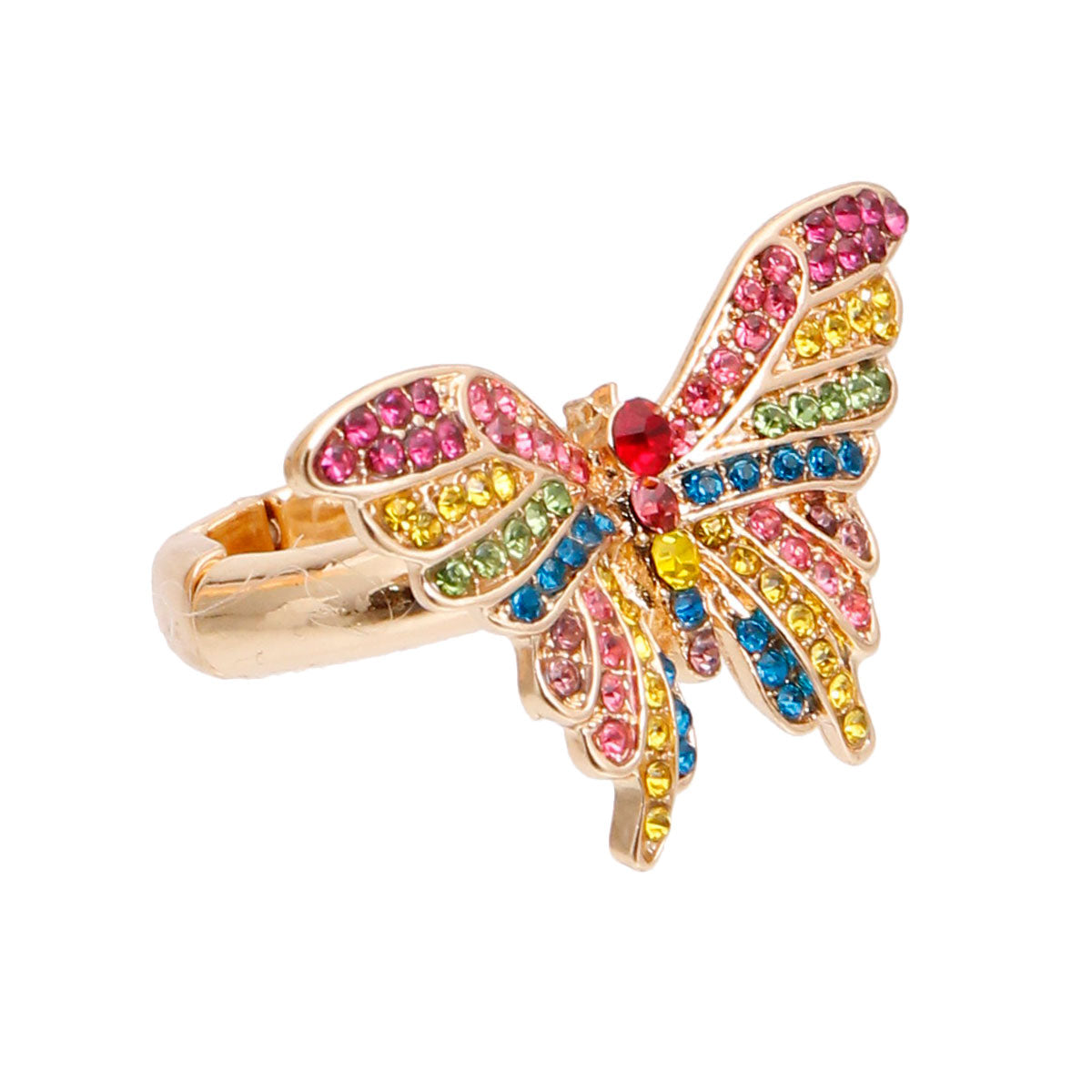 Multi Color Flutter Butterfly Ring