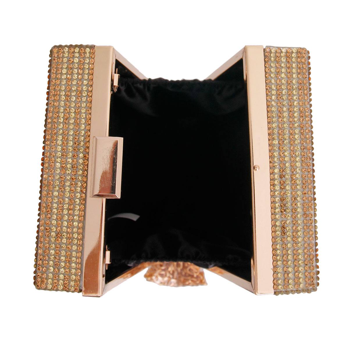 Gold Bling Chocolate Money Clutch