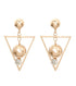 Triangle Ball Earrings