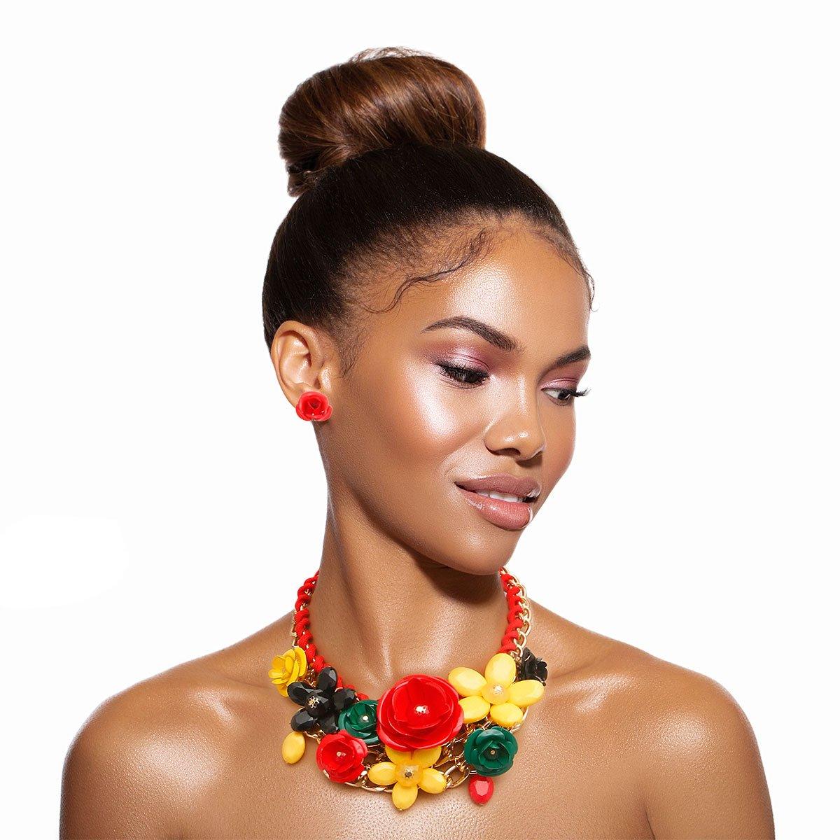 Red, Green, and Yellow Rose Set