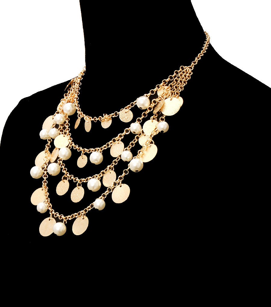 Pearl Coin Necklace Set