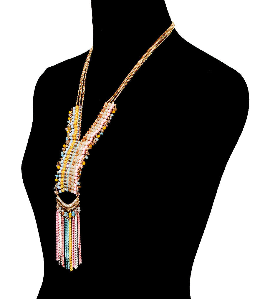 Beads Drop Necklace Set