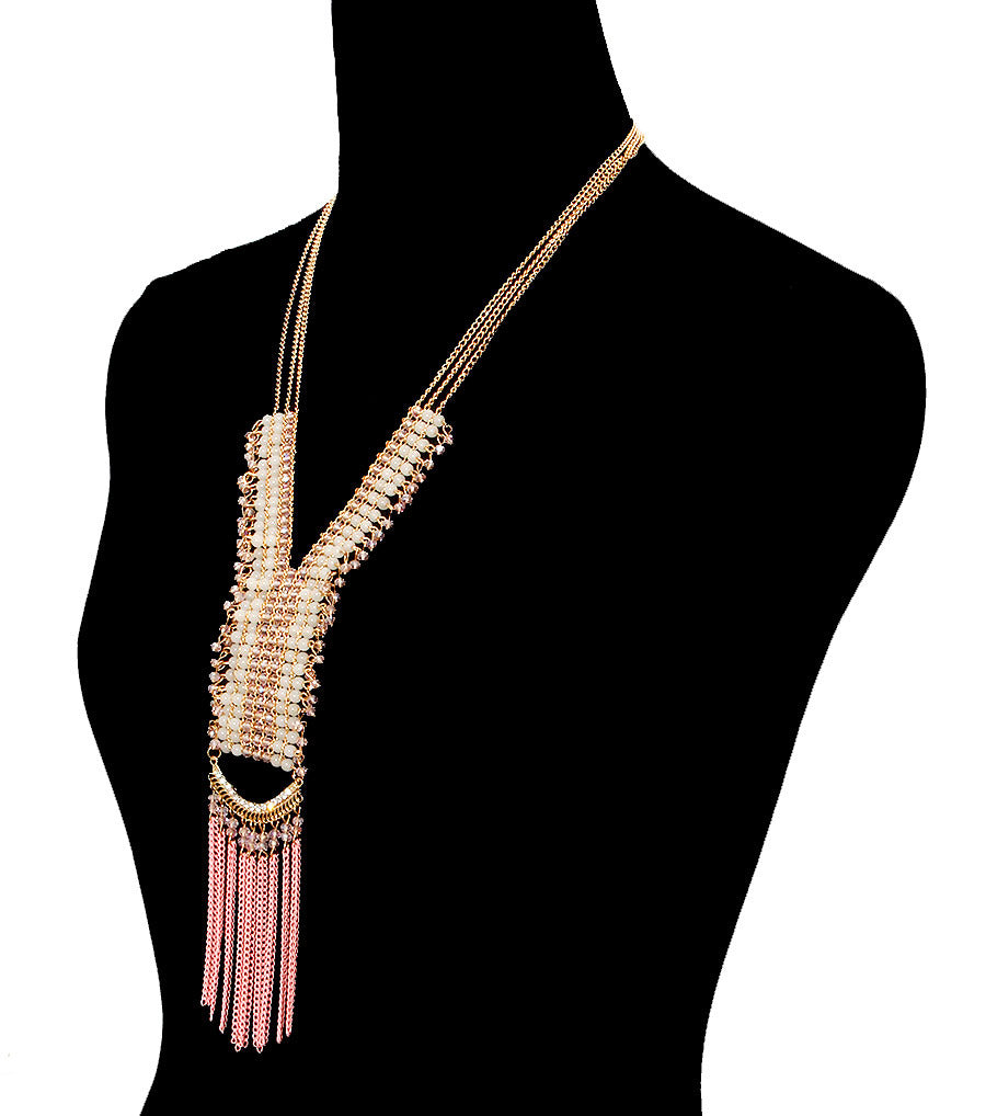 Beads Drop Necklace Set